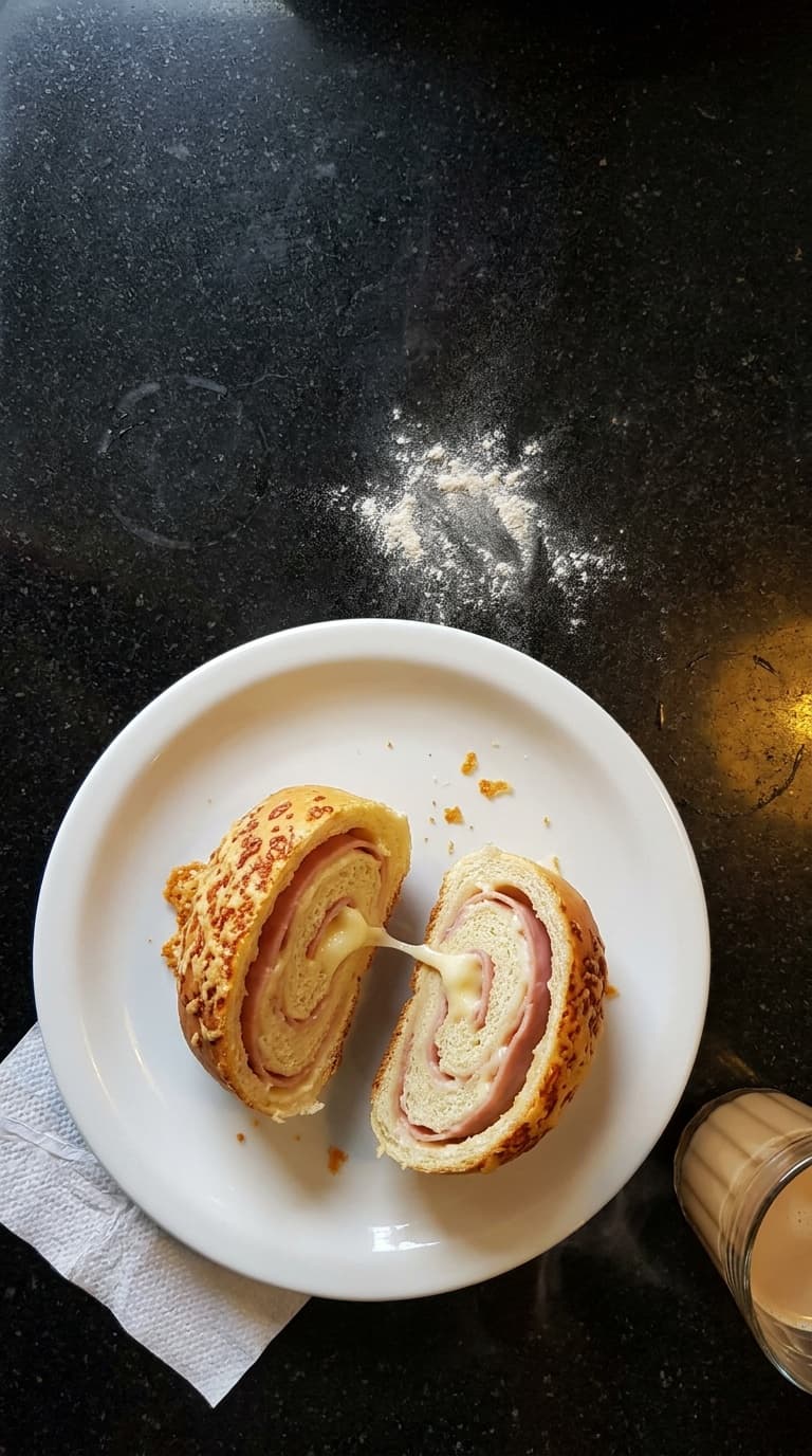 Joelho de presunto e queijo: foto 1